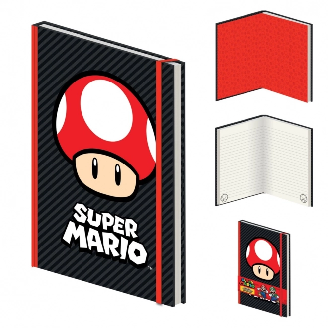 Super Mario notes A5 premium Grzyb