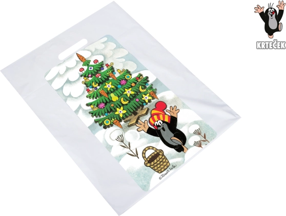 Torebka prezentowa Krecik rozmiar L 36,5 × 44,5 cm Święta