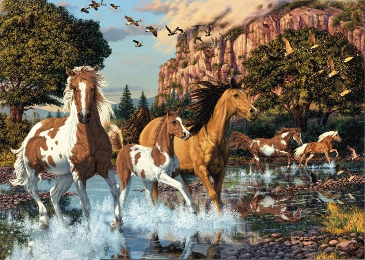Puzzle Ukryte konie 1000 elementów – Secret Collection