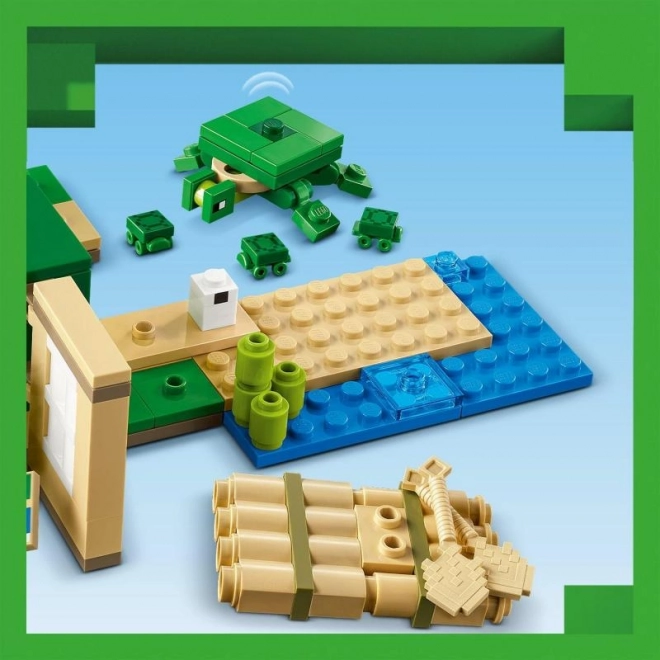 Minecraft Domek Żółwi na Plaży