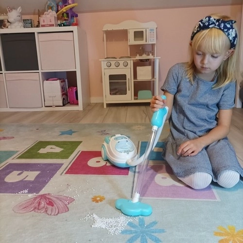Dziecięcy odkurzacz z dźwiękami i światłami Kruzzel niebieski