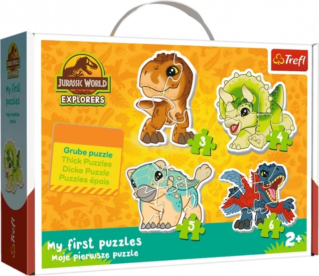 Puzzle dla najmłodszych – urocze dinozaury JURASSIC WORLD Trefl