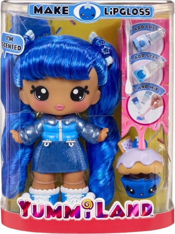 Lalka Yummiland Large z pupilem Lipgloss – Rory Blueberry