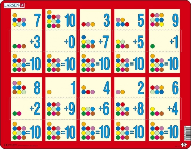 Puzzle Larsen dodawanie do dziesięciu III, 10 kawałków