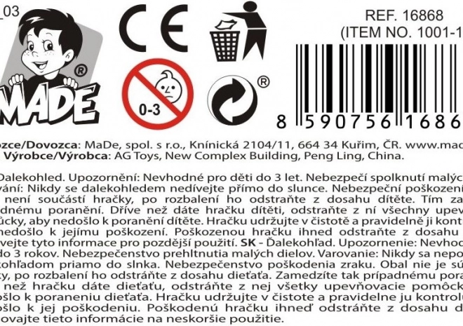 Dziecięcy teleskop z powiększeniem 20x/30x/40x