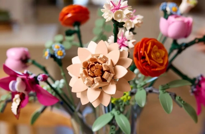 Lego Botanical piękny bukiet różowych kwiatów