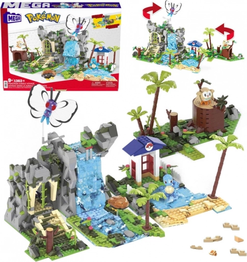 Mega Pokémon przygoda w dżungli – zestaw konstrukcyjny 1362 elementy z 4 figurkami