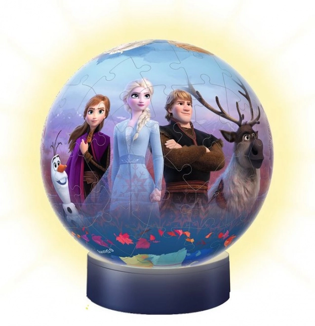 RAVENSBURGER Świecący puzzleball Kraina lodu 2, 72 elementy