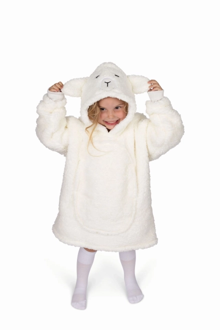 Przytulna dziecięca bluza z kapturem w stylu kocyka Cozy Noxxiez Owieczka