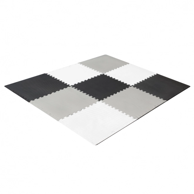 KIK Piankowe puzzle Odcienie szarości z brzegami III. (58x58)