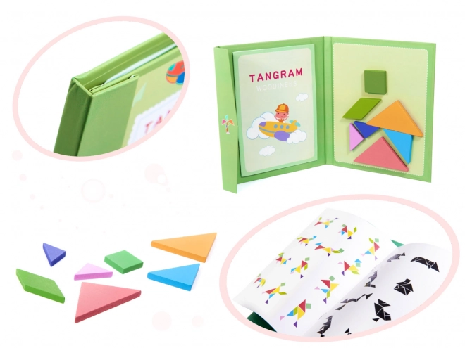 Magnetyczne puzzle 3D bloki tangramów