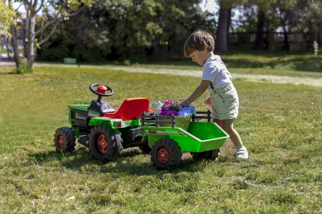 Dziecięcy elektryczny traktor z przyczepą 6V