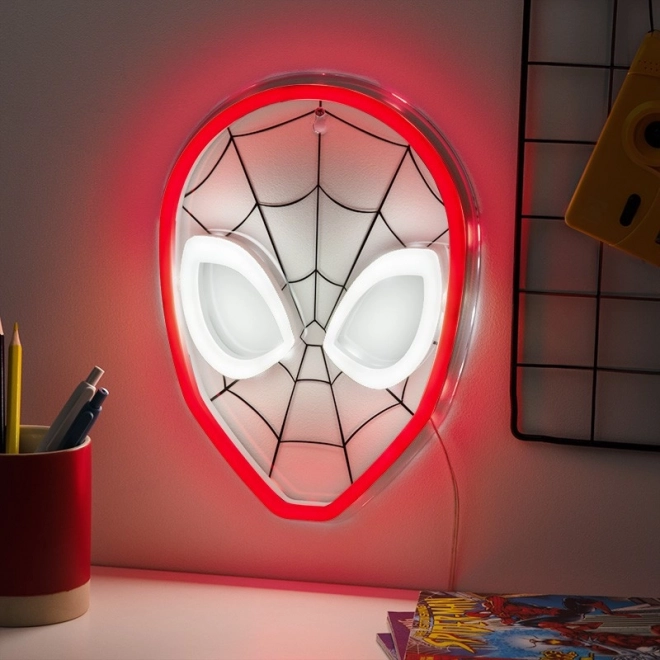 Neonowe światło Spiderman