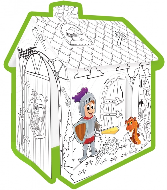 Dziecięcy domek do kolorowania Rycerz od Mochtoys