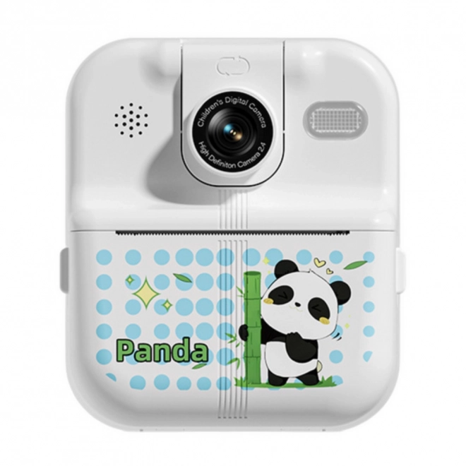 Natychmiastowy aparat fotograficzny z drukarką termiczną Panda biały