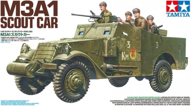 Plastowy model M3A1 Scout Car