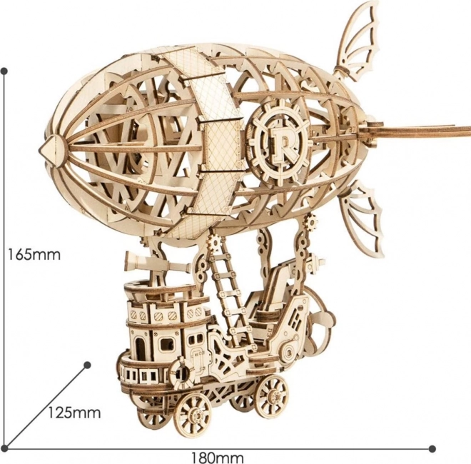 Sterowiec - 3D drewniane puzzle