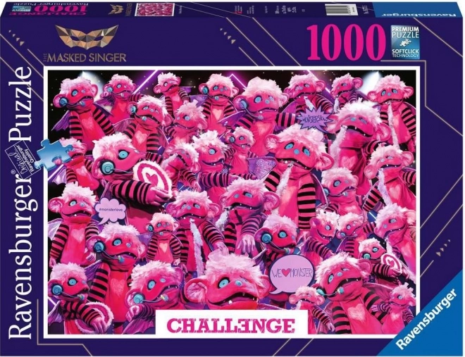 Puzzle Ravensburger Masked Singer z potworem 1000 kawałków