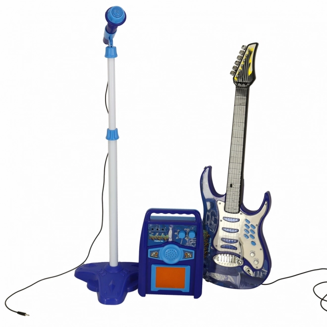 Dziecięca gitara elektryczna z mikrofonem i wzmacniaczem