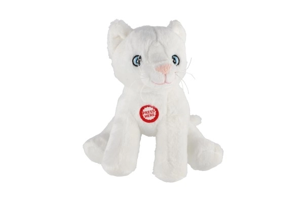 Maskot Leo, kremowy kot 15 cm