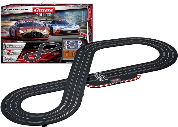 Autodrom Carrera Evolution Flames and Fame 5,3 m z Mercedes‑AMG GT3 i KTM X‑BOW