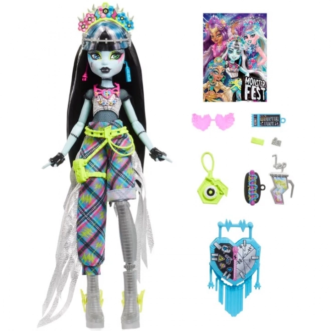 Barbie Monster fest lalka - frankie HXH79