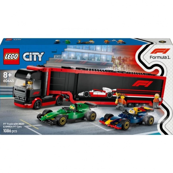 LEGO® City 60445 Ciężarówka F1® z samochodami F1® RB20 i AMR24