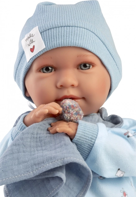 Ubranko dla lalki niemowlaka New Born rozmiar 40–42 cm z akcesoriami