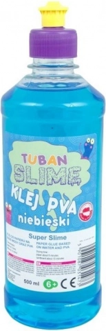 Niebieski klej PVA do papieru 500 ml