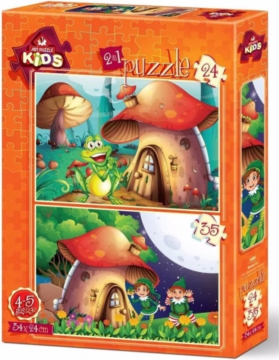 Puzzle Domek Muchomorek 24 i 35 elementów – ART PUZZLE