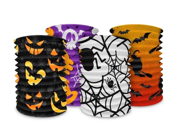 Lampion cylinder Halloween 15x15cm