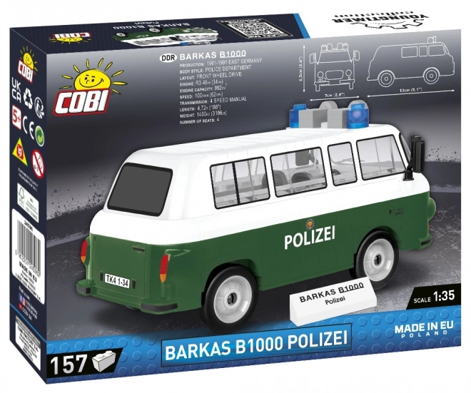Konstrukcyjne klocki Barkas B1000 Polizei