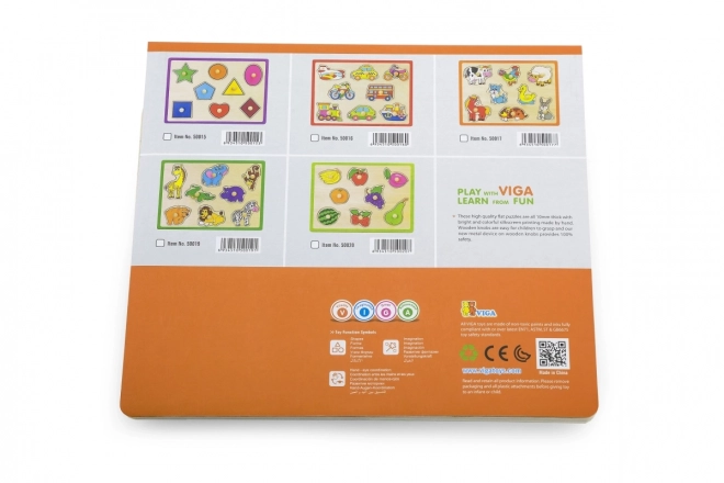 Drewniane puzzle Farma zwierząt Viga