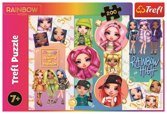 Puzzle 200 elementów Przyjaźń Rainbow High