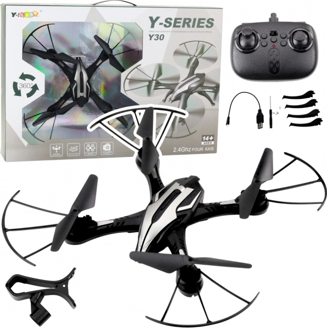 Dron Y30 z LED światłami i obrotem o 360°