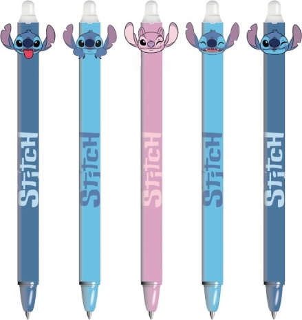 Gumowane pióro żelowe niebieskie STITCH DPL30