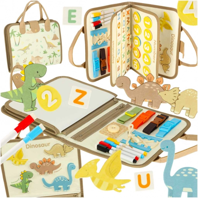 Montessori sensoryczna walizka z dinozaurami