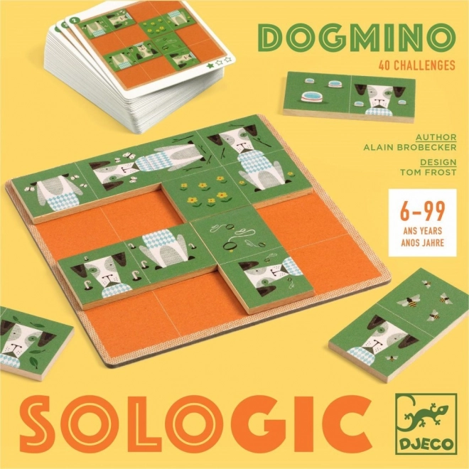 Drewniana gra logiczna Dogmino