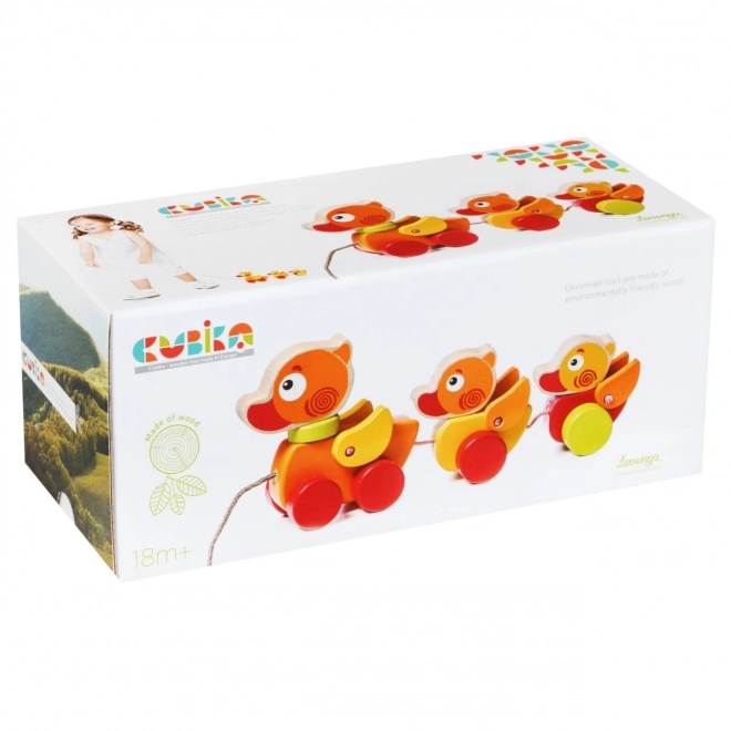 CUBIKA 13722 Drewniane kaczuszki na sznurku