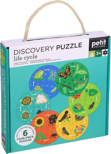 Petit Collage Puzzle Odkrywcy Cykl życia