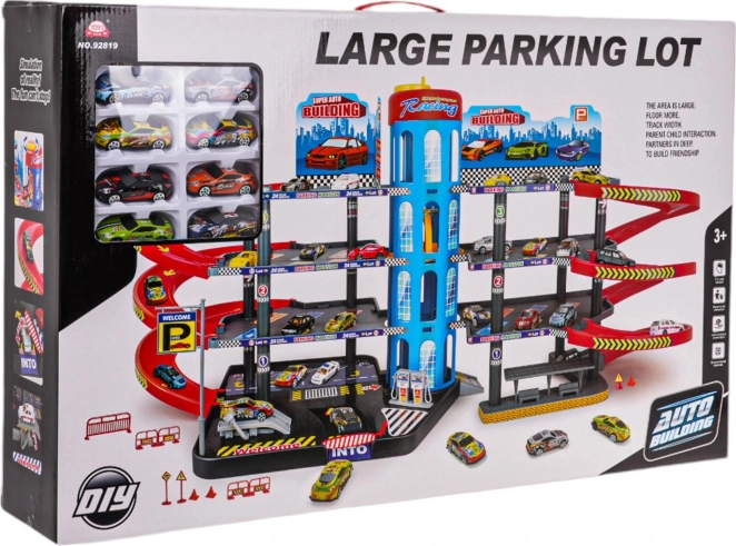mega garażowy parking z autkami