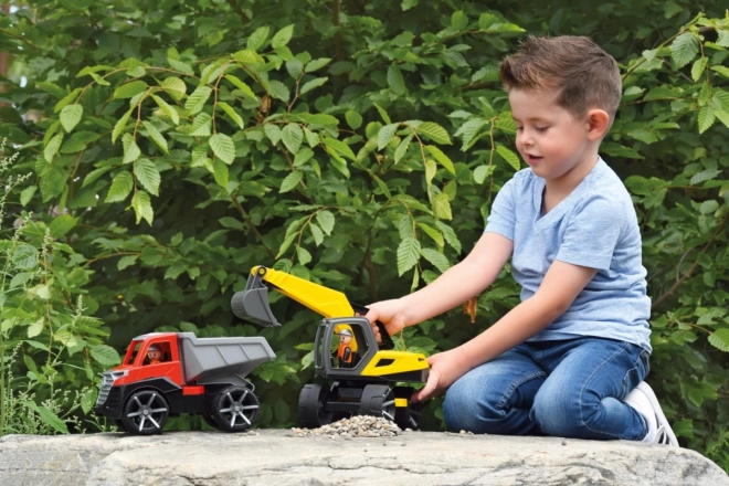 Auto Truxx 2 ciężarówka wywrotka plastikowa 26cm z figurką 27x15x16cm 24m+