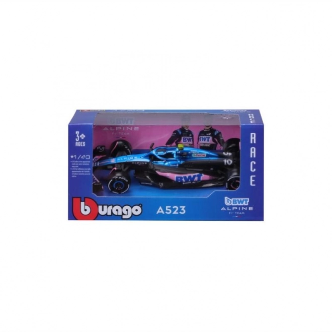 Bburago 1:43 WYŚCIG Formula F1 - BWT Alpine F1 Team A523 (2023) #10 (Pierre Gasly)