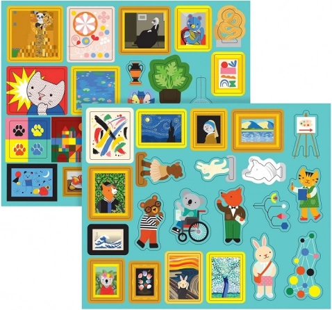 Petit Collage magnetyczny teatr Moje Muzeum