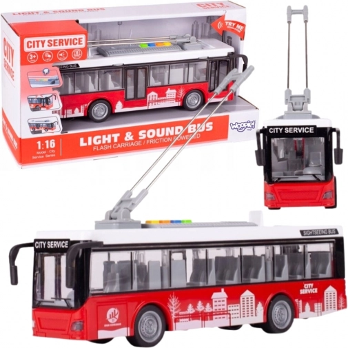 Woopie interaktywny trolejbus 1:16