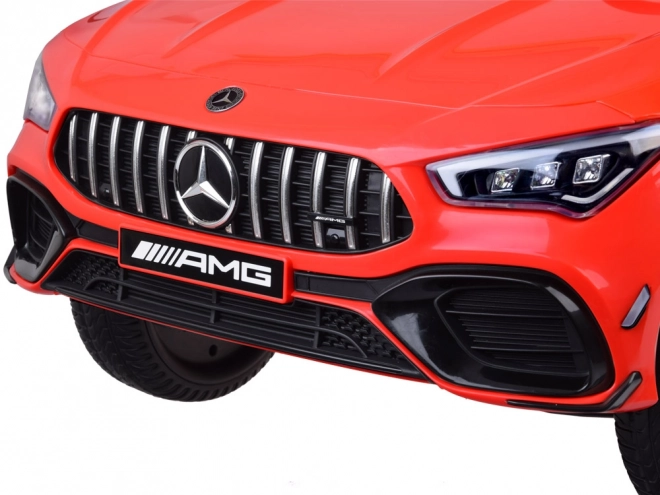 Dziecięcy samochód elektryczny Mercedes AMG CLA 45s z efektem bujania – Czerwony