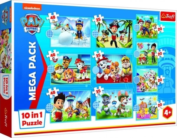 Puzzle Ps Patrol Psia Ekipa 10w1 Niezawodny Zespół w pudełku 40x27x6cm