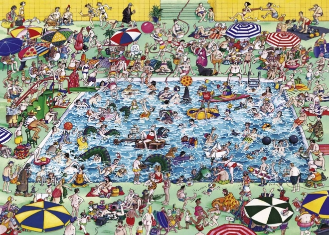 Puzzle 1000 kawałków Gra przy basenie