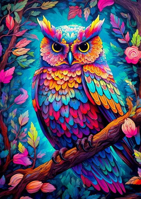Puzzle Olśniewająca Sowa 1000 elementów
