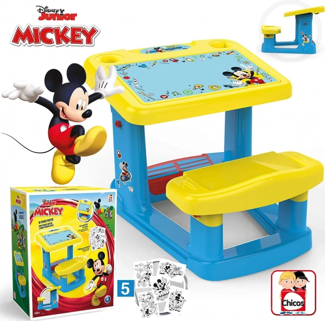 Moje pierwsza szkolna ławka z Mickey
